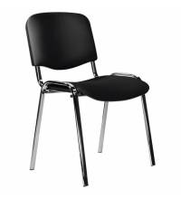 Стул STAFF "Iso Lite CF-008", хром, кожзам черный (Z-11)
