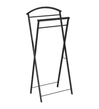Вешалка-стойка костюмная "Контур", 980х440х310 мм, металл, черная, ВНП 367 Ч