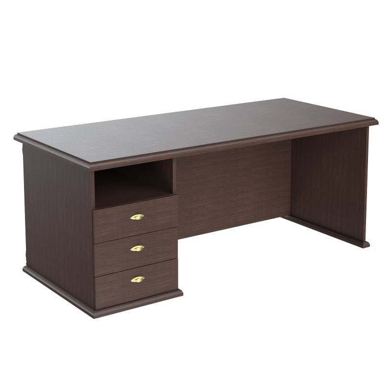 Стол руководителя однотумбовый RDT 188(L) Венге Магия 1800х800х750 главное фото